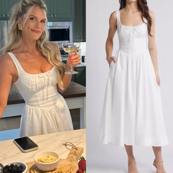 Reformation Dresses & Skirts - BEST Reformation Balia Linen Midi Dress - White Wedding Causal Party Classic